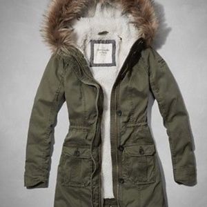 Army Green Abercrombie and Fitch Coat